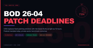 CISA's New Risk-Based Patching Deadlines: What BOD 26-04 Means Beyond the Federal Government